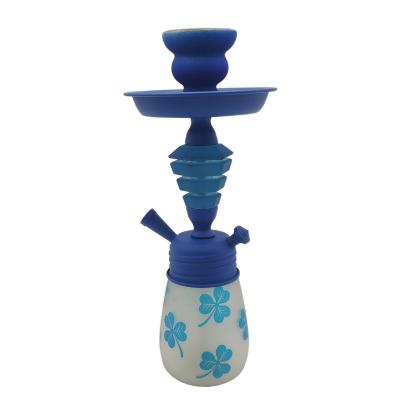 China JR Traditional Heavy Metal Handmade Tri Narguile Pipes Stainless Steel Glass Hookahs for sale