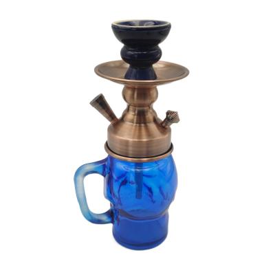 China 2022 Stainless Steel Cup High Quality Hookah Cage Glass Bottle Shisha Mini Maya Hookah Aluminum Cups for sale