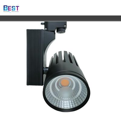 China 10/24/36 Degree Beam Angle Commercial Lighting Track 80/90/97 Modern Ra Track Light COB LED Chips for sale