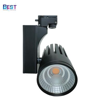 China EUROPEAN Track Light 30W/46W COB LED Dimming Modern Spot Light Trade Show Rail 90/97Ra Light for sale