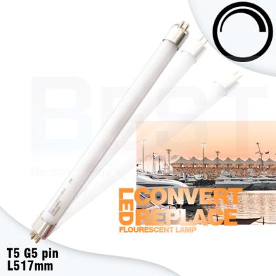 China Desktop Dimmable T5 LED Tube 517mm; LED Retrofit T5 8W Fluorescent Tube for sale