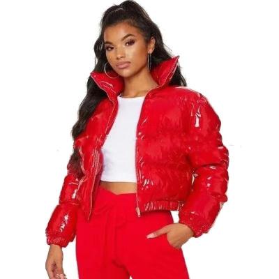 China 2021 Dropshipping Fashion Winter Women's Clothing Ladies Winter Parka Bubble Crop Jacket Stripper Women's Coats Dropshipping Plus Size Coats for sale