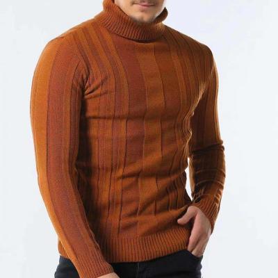 China Anti-Wrinkle Hot Sales Mens Sweater Pullover Fabric Solid Color Casual Knitted Sweaters Men for sale