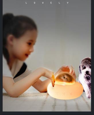 China Cute Rechargeable Led Night Light Pet Spaceship Silicone Lamp Baby Night Lights Small for sale