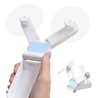 China Hot Selling Mini Fan 2021 Water Mist Fan Foldable Fan USB Charger Portable Fans for sale