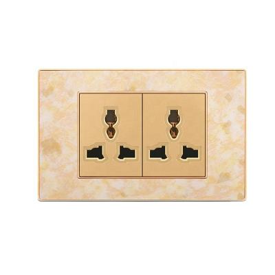 China American Classic Luxury Printed Acrylic Material Wall Dimming Modern Wall Switch Socket C1-M118-56 for sale