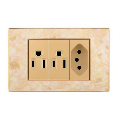 China Residential / General Purpose New C1 Series American Switch Socket Modern Electrical Wall Outlets for sale