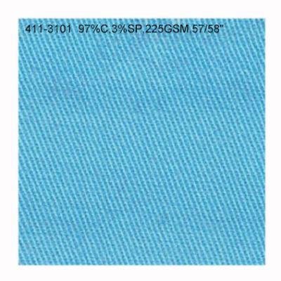 China Organic COTTON SPANDEX TWILL SOLID DYED for sale