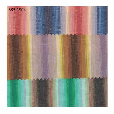 China Organic COTTON AND TC YARN DYEED MULTI COLOR STRIPES READY GOODS for sale