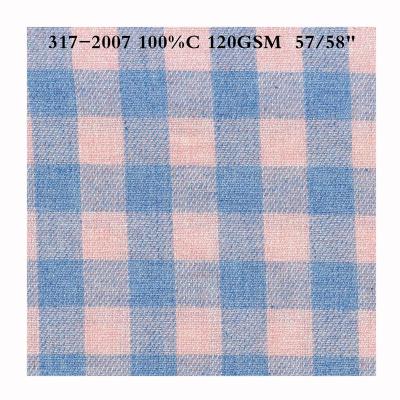 China Organic Ready Bulk Yarn Dyed 100%cotton Plaid Check Fabric for sale