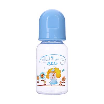 China BPA ALG Free Best Selling Straight Baby Feeder Bottle 120ml PP/PC Baby Milk Bottle for sale