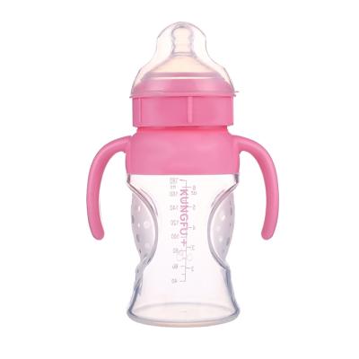 China BPA Free Wide High Quality Silicone Soft Liquid Baby Bpa Free Wide Neck Bottle 240ml/120ml for sale