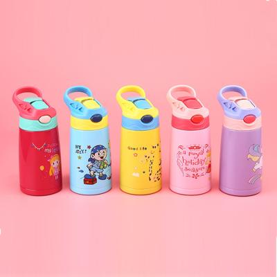 China Temperature Display Customized Children Cartoon Lovely Thermos Vacuum Baby Kids Stainless Steel Mug for sale