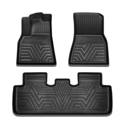 China Business Customized Tesla model 3 model y car mats full car interior decoration full surround waterproof for sale