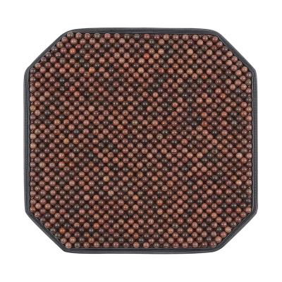 China Ice Three pieces of car seat cushion, summer wooden bead breathable cushion, interior decoration products pickup truck car commercia for sale