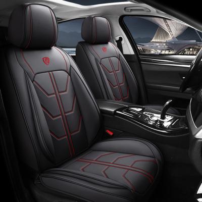 China Sports Universal size seat cover PU leather full set 5 seat all season universal fit Mickey Mouse luxury car seat cover set for sale