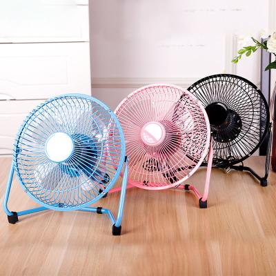 China 7 Inch Mini Metal Electric Fan Aluminum Sheet Student Fan Ultra Quiet Usb Outdoor Iron Fan for sale