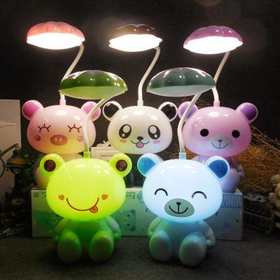 China USB Charging Multiple Styles Lovely Animal Cartoon Table Lamp Kids Cartoon Table Lamp for sale