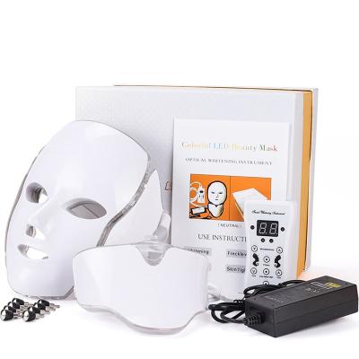 China Skin Tightening Amazon Full Face Mask LED Light Face Beauty Mask 2021 Led Skin Rejuvenation Home Use for sale