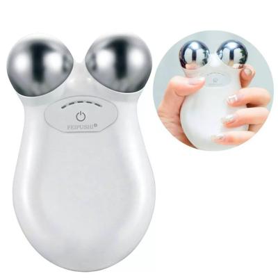 China Face Lift Face Roller Massager Machine Skin Lifting EMS Massager Wrinkle Removal Facial Massage Machine for sale