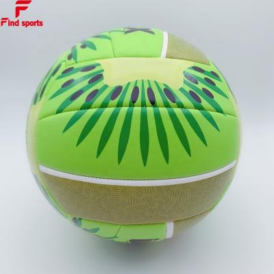 China School Ball Fruit Printing Ball TPU Leather Soft PU PVC Volleyball Size 5 For Game Training for sale