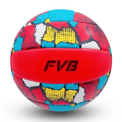 China Promotional School Ball FVB Toys Beach Volleyball School Training Soft Touch Volley Ball Size 5 for sale