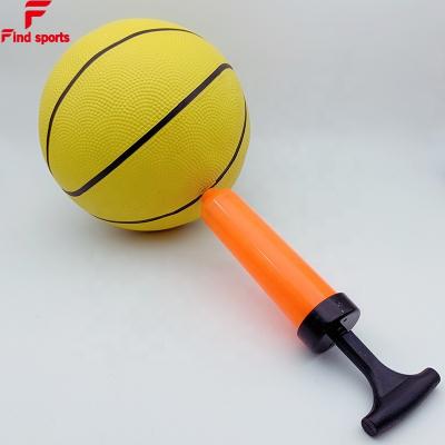 China 8 Inch Portable Portable Hand Pump For Soccer Basketball Volleyball In Black Red Blue All Colors for sale