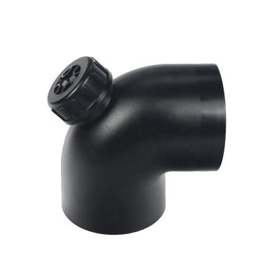 China Water and Gas Plant Outlet Horizontal Stain-Resistant Polyethylene HDPE Drainage Pipe Fittings for sale