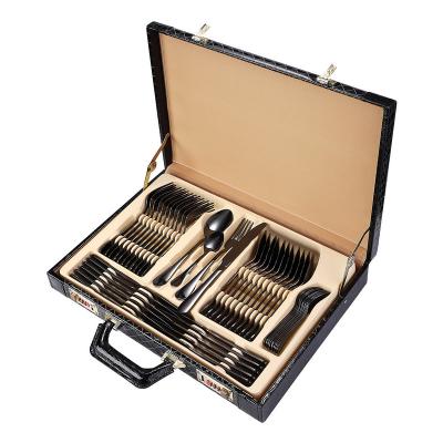 China Disposable Hot Selling 48 Pieces Cutlery Set Service For 12 Person With Gift Package Wedding for sale