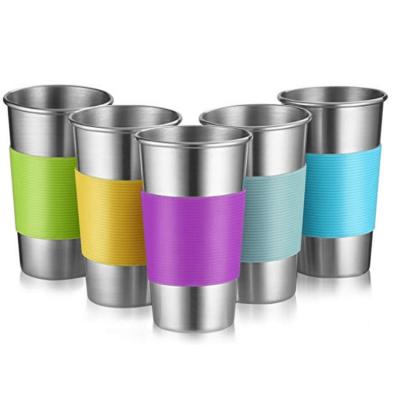 China Sustainable Premium Metal Pint Mug Coffee Tumblers Stainless Steel Mugs For Kids And Adults for sale