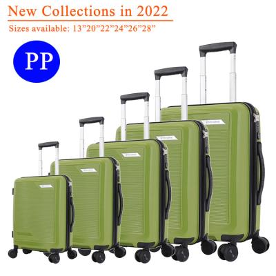 China 5 Pcs PP Set PP Trolley Suitcase 13 Inch New Cosmetic Bag Polypropylene Material Luggage Case for sale