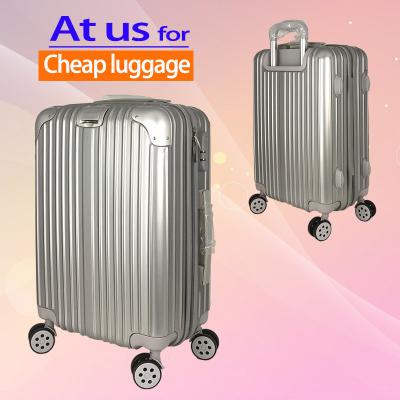 China Cheap ABS factory box trolley suitcase prominent film case ABS+PC plastic moving bag for sale