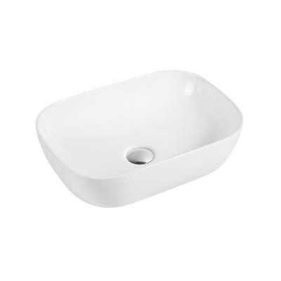 China Wholesale Modern White Ceramic Vessel Wash Basin Table Top Color Ceramic Basin for sale