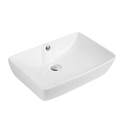 China Modern Cheap Price Ceramic Vessel Sanitary Sink Slim Edge Bathroom Sink Above Counter Wash Basin for sale