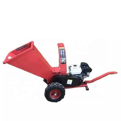 China New Farms Gas Engine Petrol Powered Wood Chipper Sheet Shredder Towable for sale