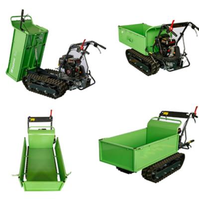 China Transportation Materials New EPA Approved 500Kg Gasoline Engine Track Carrier Small Power Trolley Dumper Truck for sale