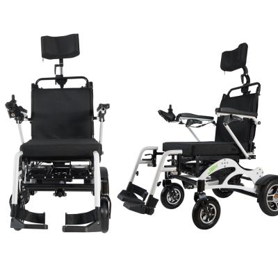 China Lightweight Aluminum Alloy CE Products Electric Folding Wheelchair Manufacturer Rehabilitation Therapy Supplies For Travel for sale