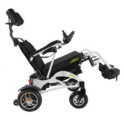 China Lightweight Aluminum Alloy Lithium Battery Rehabilitation Four Wheel Disabled Wheelchair for sale