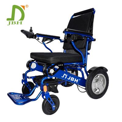 China Aluminum Power Wheelchair JBH D09 Light Weight Aluminum Power Folding Outdoor Motorized Folding Wheelchair Price for sale