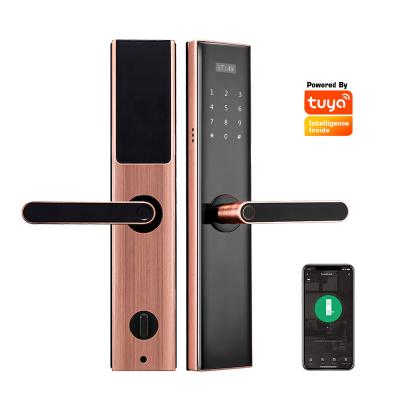 China Zinc Alloy Rfid Digital Tuya Outdoor Waterproof Keyless APP Alarm Smart Lock For Home for sale