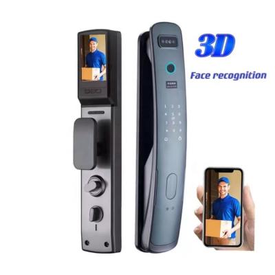 China Aluminum Alloy 3D Face Recognition Smart Wifi Fingerprint Usmart Go App Anti-theft Keyless Door Lock for sale