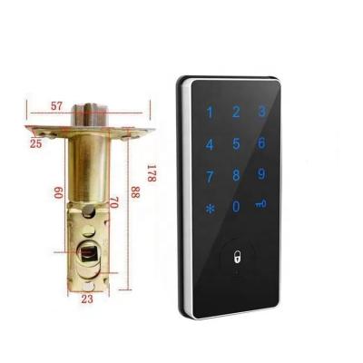 China Remote Smart Handle APP Lock Aluminum Alloy TT Lock Keypad Deadbolt Free Cylinder for Home Office for sale