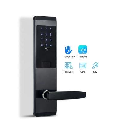 China Digital Biometric Password Lock TTLock Stainless Steel App Fingerprint Electronic Smart Door Lock For Hotel Home Lock for sale