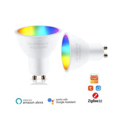 China AI Speaker Voice Control Tuya Alexa 10W E27 B22 Smart Home Tuya Alexa 10W E27 B22 Dimmable WiFi LED RGB+White Lamp Light Wifi Bulb for sale