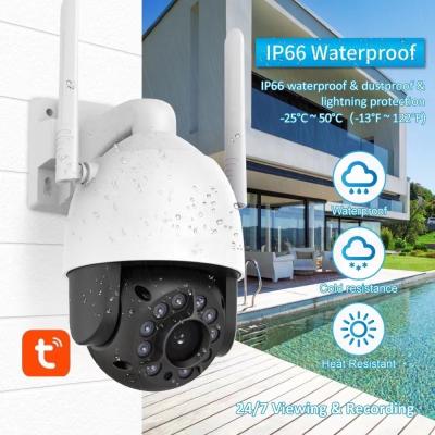 China IP Tracking Home Security 1080P Tuya WiFi Smart Outdoor Waterproof Wireless CCTV Camera SDK Camera Human Motion 1080P for sale