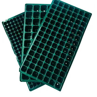 China Eco - Friendly Garden Vegetable Planting Pot Black Plastic Cheap Hydroponic Seedling Trays for sale