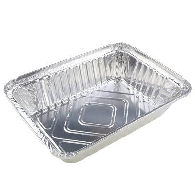 China Food Factory Sale Aluminum Foil Container Tray Aluminum Foil Take Out Containers With Lid for sale