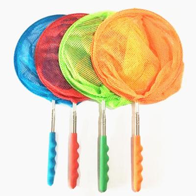 China Unique Design Hot Selling Colorful Stainless Steel Handle Butterfly Telescopic Net Of Children's Toys For Children for sale