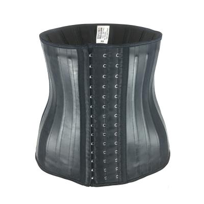 China Waist Slimming Waist Trainer Wholesale Black Latex Waist Cincher Corset Slimming Belt Belly Steel Boned Corsets Waist Shaping Comfortable Waist Trimmer for sale