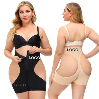 China Luxsun Logo High Waist Breasted Exposed Elasticity Tender Belt Large Size Hip Butt Viable Custom Lift Pants for sale